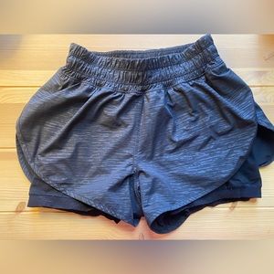 Lululemon medium running shorts with thigh liner